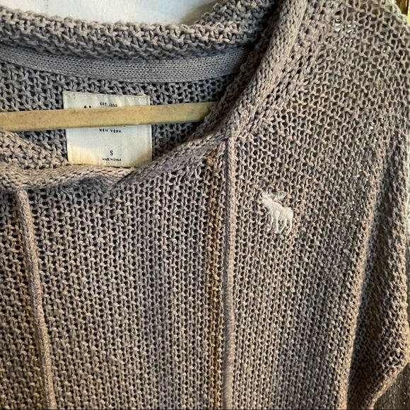 Abercrombie & Fitch Open Knit Pullover Hoodie - Picture 2 of 6